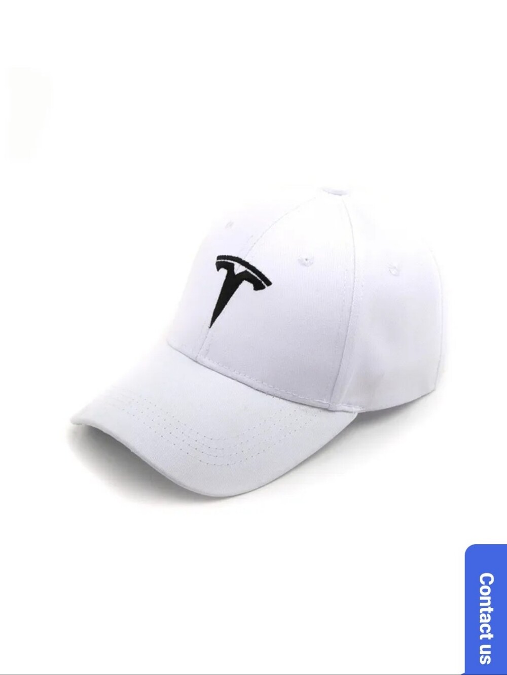 Tesla Baseball Cap - White